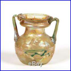 Ancient Roman Twin handled Glass Jar c. 2nd century AD