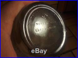 Antique 1923 Hand Mixer Glass Jar Green Handle Egg Beater GUC! Farmhouse