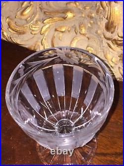 Antique Cut Glass Candy Dish Footed Box Gold Gilt Floral Repoussé Lid Pedestal