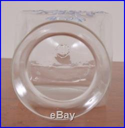 Antique DIAGR AT Label Glass Apothecary Jar Hand Blown Fruit Handle Pontil