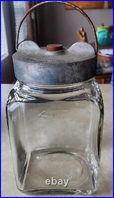 Antique Dodge Chemical Co. Boston Ma. 4 Qt Embalming Fluid Mortician Glass Jar