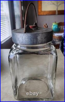 Antique Dodge Chemical Co. Boston Ma. 4 Qt Embalming Fluid Mortician Glass Jar