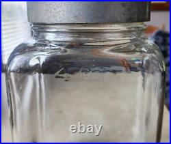 Antique Dodge Chemical Co. Boston Ma. 4 Qt Embalming Fluid Mortician Glass Jar