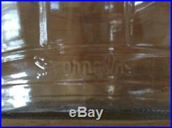 Antique Duraglas Glass Barrel Jar With Wire Bail Handle Pickle Jar