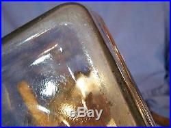 Antique Glass Jar Butter Churn 4 Quart Primitive WOOD Paddle & Crank Handle