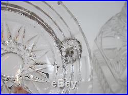 Antique Glass Jar Threaded Ornate Wire Handle 1900, s