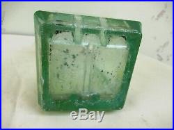 Antique Lead Acid Glass Battery Jar Box Made In England Container With Handle F