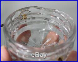 Antique Victorian Canning Jar Screw GLASS LID Handle Candy Food Fruit
