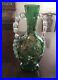 Antique_Victorian_Two_Handled_Green_Glass_Vase_Enamel_Flowers_Gilded_10_5_01_srtg