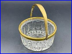 Antique WMF EP Handled Candy Biscuit Jar Box Basket Cut Crystal Glass 1900's