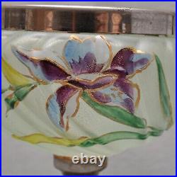 Art Nouveau Beautiful Glass Bowl / Bowl with Handle/Candy Box