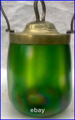 Art Nouveau Loetz Lidded Jar