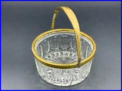 Art Nouveau WMF EP Handled Candy Biscuit Jar Box Basket Cut Crystal Glass 1900's