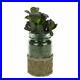 Artificial Potted Jade Succulent Plant in Glass Jar with Burlap Grip 19cm