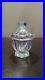 Baccarat French Crystal Missouri Jam-Condiment Jar with Lid/Spoon signed