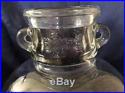 Big One Gallon Double Handle Owens Illinois Glass Jar 1948. Manufacturing defect