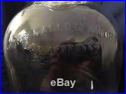 Big One Gallon Double Handle Owens Illinois Glass Jar 1948. Manufacturing defect