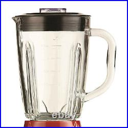 Brentwood JB-920R 12 Speed and Pulse Electric Kitchen Blender with Glass Jar, Red