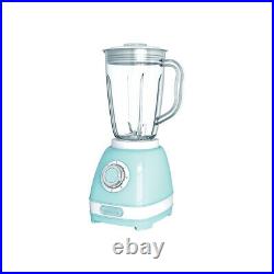 Brentwood Retro 2-Speed and Pulse Electric Kitchen Blender with Glass Jar, Blue