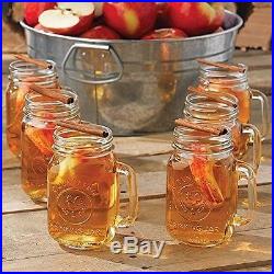 Bridal Wedding Set 12 Pcs County Fair Mason Jar Mugs Drinking Glasses w Handle