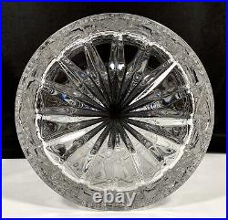 Brilliant Cut Crystal ABP Pinwheel Biscuit Barrel Cookie Jar with Lid 9 Heavy Vtg