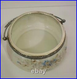 C. F. Monroe WAVE CREST Wavecrest 7.5 Cracker Jar, Ornate Silver Plate Lid
