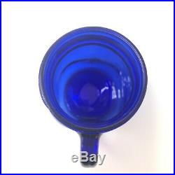Cobalt Blue Glass Mason Jar Mugs 16oz with Handles Set of 11