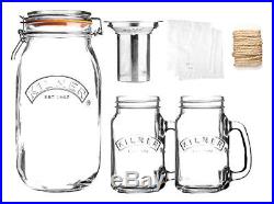 (Cold Brew Coffee Set) Cold Brew Coffee Set includes 2 Kilner handled Jars