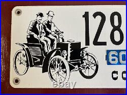 Connecticut Early Auto Porcelain License Plate # 1280 Collectible