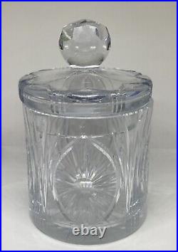 Crystal Candy/Biscuit Jar Vintage Heavy 8.5 40oz Made in France