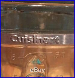 Cuisinart 6 Cup 50 Oz. Glass Blender Jar Pitcher Square Chrome Handle CB600