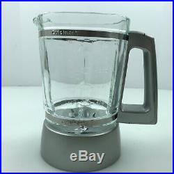 Cuisinart 6 Cup 50 Oz. Glass Blender Jar Pitcher Square Chrome Handle CB600 3. E1