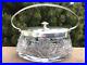 Cut Glass Oval Biscuit Cracker Jar SILVERPLATED Top WMF Mark