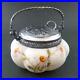 DAISIES Antique SWEETMEAT Jar, fancy Lid Mt. Washington / signed SMITH Bros