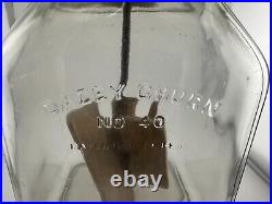 Dazey No. 40 Glass Butter Churn 14 Tall 6 Square Patent Feb 1922