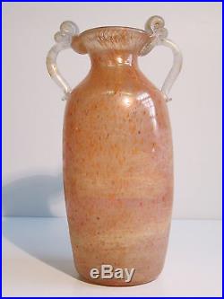 Digging Murano Vintage Jar Amphora Two Handles Glass 50’s Venice
