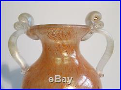 Digging Murano Vintage Jar Amphora Two Handles Glass 50's Venice