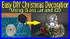 Easy Diy Christmas Decoration Using Glass Jar And CD