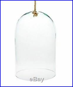 Eco Glass Dome Cloche Cover & Rope Handle Orchid Cover Choice of Sizes