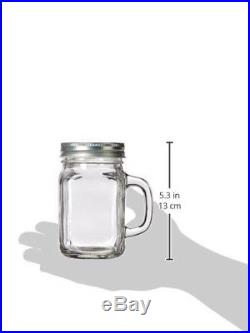 Fashioncraft Perfectly Plain Glass Mason Jar with Handle, 350ml. Free Shipping