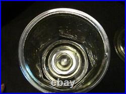 Federal Glass Patrician Spoke Cookie Jar Depreciation Amber 8 tall 1930's Vtg