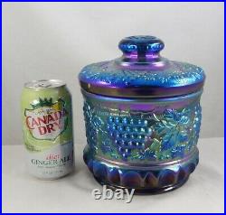 Fenton 9188 FN Favrene Grape & Cable Tobacco Jar With Lid Centennial Collection
