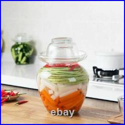 Food Jar Sealed Glass Round Shaped Home Kitchen Storage Organizer Accessories