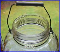 Glass Bail Wire Handle Owens Glass Store Pickle Barrel Jar 3 Gallon