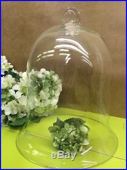 Glass Display Dome BELL JAR Cloche 9 Inch Base12Tall Including Handle