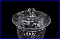 Gorham Crystal Chantilly Biscuit Barrel & Lid