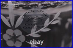 Gorham Crystal Chantilly Biscuit Barrel & Lid