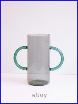 Handle Vase Smoke/Teal