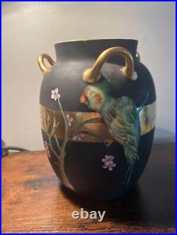Haviland French Limoges VASE Hand Painted 3 Handles