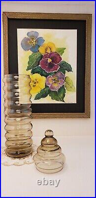 Holmegaard Primula Apothecary Jar Glass Canister With Lid Jacob Bang 14.5